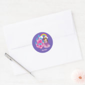 Sticker Rond Cute Custom Princess Castle Fairy Tale (Enveloppe)