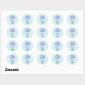 Sticker Rond Cute Dolphin Sea Creator - Bougie Business (Feuille)