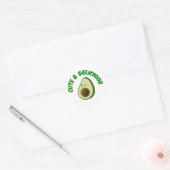 Sticker Rond Cute Et Délicieux Avocado (Enveloppe)