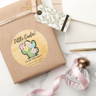 Sticker Rond Cute Floral Little Cuctie Kawaii Baby shower