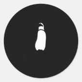 Sticker Rond Cute Funny Just Chillin Zoo Penguin  (Devant)