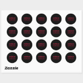 Sticker Rond Cute Funny Valentine's Day Software Developer Wome (Feuille)