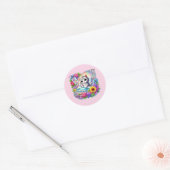 Sticker Rond Cute get well soon cat (Enveloppe)
