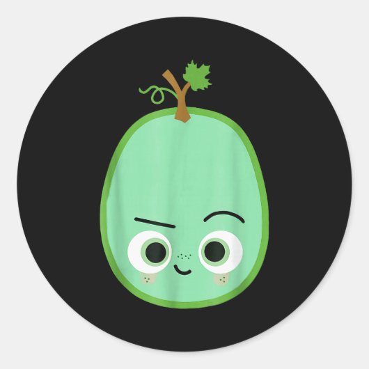 Sticker Rond Cute Good Egg Teacher Halloween Costume Group The (Devant)