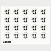 Sticker Rond Cute Grande Soeur (Feuille)