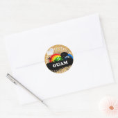 Sticker Rond Cute Guam Fruit (Enveloppe)