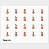 Sticker Rond Cute Halloween (Feuille)
