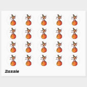 Sticker Rond Cute Halloween (Feuille)