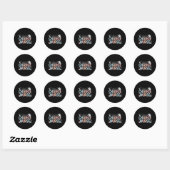 Sticker Rond Cute Halloween Charge Infirmière (Feuille)