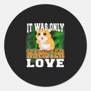 Sticker Rond Cute Hamster Gift For Girls Boys Adults