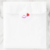 Sticker Rond Cute happy face smileing\motivation  (Sac)