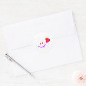 Sticker Rond Cute happy face smileing\motivation  (Enveloppe)