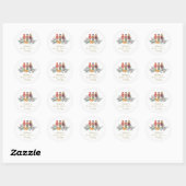 Sticker Rond Cute It's Cold Outside Nutcracker Baby Shower  (Feuille)