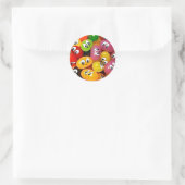 Sticker Rond Cute Jelly Bean (Sac)