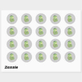 Sticker Rond Cute Kappa (Feuille)