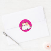 Sticker Rond Cute kawaii (Enveloppe)