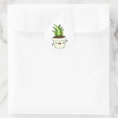 Sticker Rond Cute Kawaii Aloe Vera (Sac)
