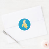 Sticker Rond Cute Kawaii Banana (Enveloppe)