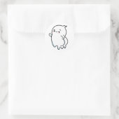 Sticker Rond Cute Kawaii Bootylicious Ghost (Sac)