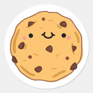 Sticker Rond Cute Kawaii Cookie