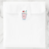 Sticker Rond Cute Kawaii Milkshake (Sac)