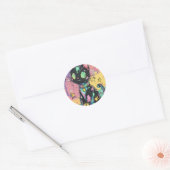 Sticker Rond Cute Kawaii Pastel Goth Patchwork Gothique Déplais (Enveloppe)