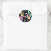 Sticker Rond Cute Kawaii Pastel Goth Patchwork Gothique Déplais (Sac)