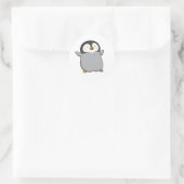 Sticker Rond Cute Kawaii Penguin (Sac)