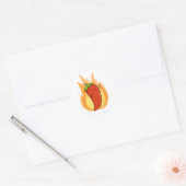 Sticker Rond Cute Kawaii Red Hot Chili (Enveloppe)