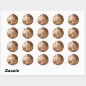 Sticker Rond Cute Kitten Pétri Dough (Feuille)