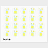 Sticker Rond Cute Lemonade (Feuille)