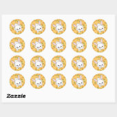 Sticker Rond Cute Lil' Bunny (Feuille)
