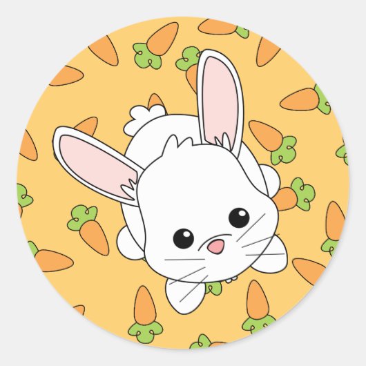 Sticker Rond Cute Lil' Bunny (Devant)