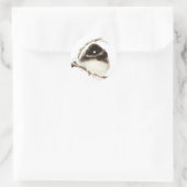 Sticker Rond Cute Little Junco, Aquarelle Nature Bird (Sac)