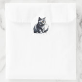 Sticker Rond Cute Little Kity (Sac)