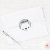 Sticker Rond Cute Little Polar Bear (Enveloppe)