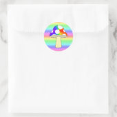 Sticker Rond Cute Magique Arc-En-Ciel (Sac)