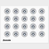 Sticker Rond Cute Monkey - C'est un garçon ! (Feuille)