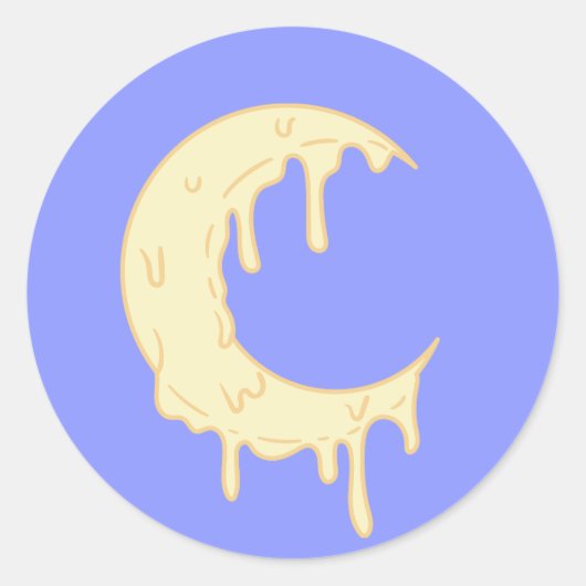 Sticker Rond Cute Moon (Devant)