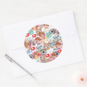 Sticker Rond Cute Motivational – Positive Quote Kawaii  (Enveloppe)