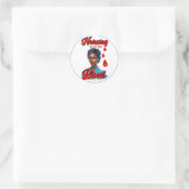 Sticker Rond Cute Nurse Pinup_ C'est dans mon sang (Sac)
