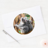 Sticker Rond Cute Ours Koala (Enveloppe)