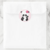 Sticker Rond Cute Ours Panda (Sac)