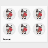 Sticker Rond Cute Panda (Feuille)