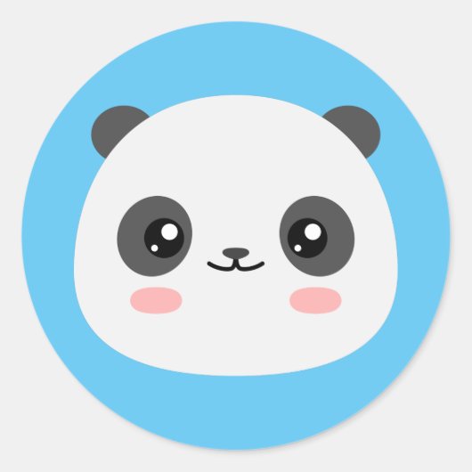 Sticker Rond Cute Panda (Devant)