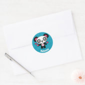 Sticker Rond Cute Panda (Enveloppe)