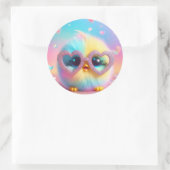 Sticker Rond Cute Petit Pouce Fluffé (Sac)