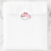 Sticker Rond Cute Pink Sakabambaspis (Sac)