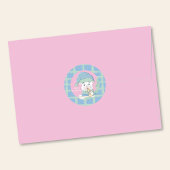 Sticker Rond Cute Polar Bear Cub avec Cookie Christmas Stick