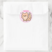 Sticker Rond Cute Pom (Sac)